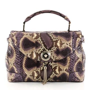 Versace Vanitas Altea Convertible Top Handle Bag Python 3226404