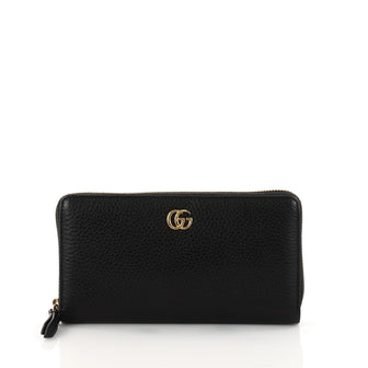 Gucci GG Marmont Zip Around Wallet Leather Black 3227001