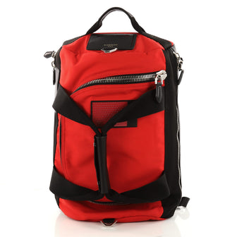 Givenchy Convertible Duffle Backpack Nylon and Leather Red 3227701