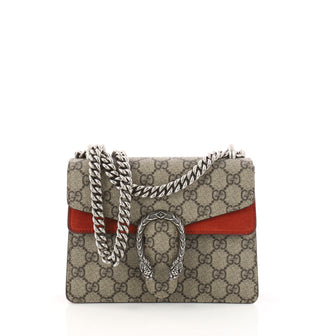 Gucci Dionysus Handbag GG Coated Canvas Mini Red 3230802