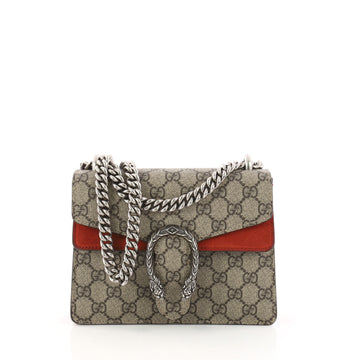 Gucci Dionysus Handbag GG Coated Canvas Mini Red 3230802
