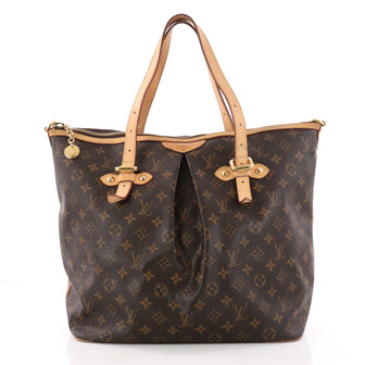 Louis Vuitton Palermo Handbag Monogram Canvas GM Brown 3231102