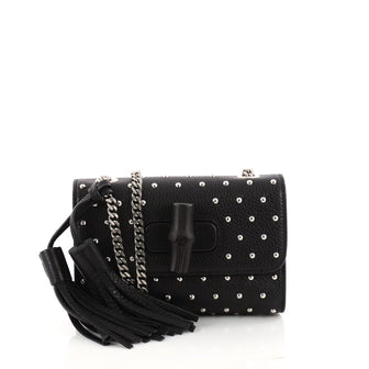 Gucci Miss Bamboo Shoulder Bag Studded Leather Small 3232203
