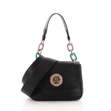 Salvatore Ferragamo Lexi Shoulder Bag Leather Small Black 3232302