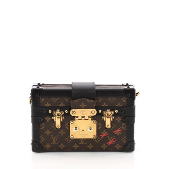 Louis Vuitton Petite Malle Handbag Monogram Canvas Brown 3233501