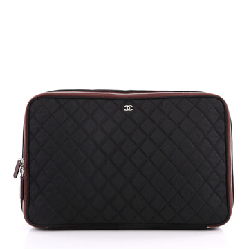 Chanel Laptop Sleeve Quilted Nylon Black 3233702