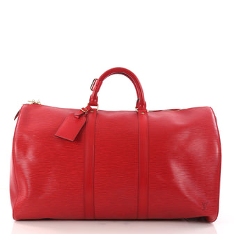 Louis Vuitton Keepall Bag Epi Leather 50 Red 3233901