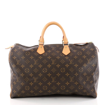 Louis Vuitton Speedy Handbag Monogram Canvas 40 Brown 3235102