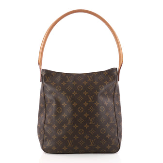Louis Vuitton Looping Handbag Monogram Canvas GM Brown 3235801