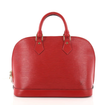 Louis Vuitton Vintage Alma Handbag Epi Leather PM Red 3235902