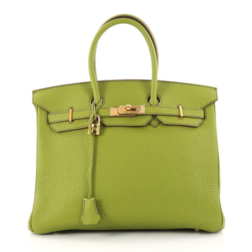 Hermes Birkin Handbag Green Togo with Gold Hardware 35 3237001