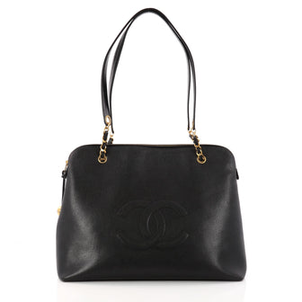 Chanel Vintage Timeless Zip Tote Caviar Large Black 3238204