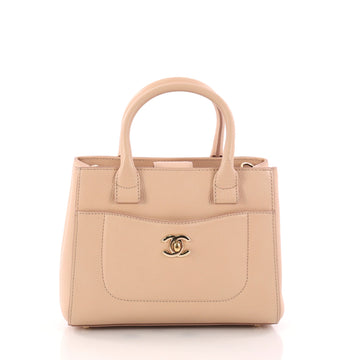 Chanel Neo Executive Tote Grained Calfskin Mini Neutral 3238702