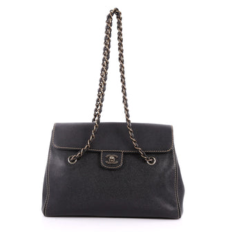 Chanel Vintage CC Lock Flap Tote Caviar Large Black 3239201