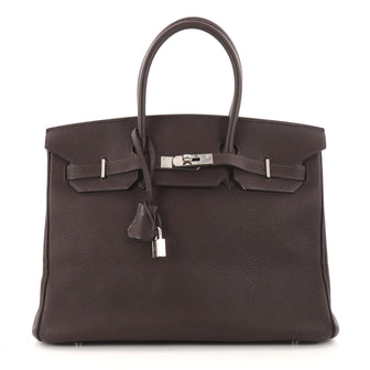 Hermes Birkin Handbag Brown Togo with Palladium Hardware 3239301