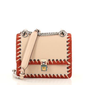 Fendi Kan I Handbag Whipstitch Leather Small 3245001