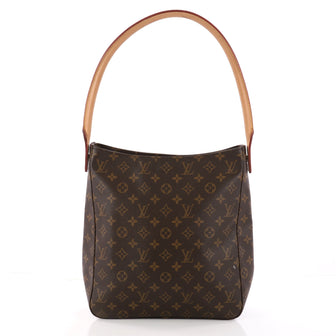 Louis Vuitton Looping Handbag Monogram Canvas GM Brown 3245303