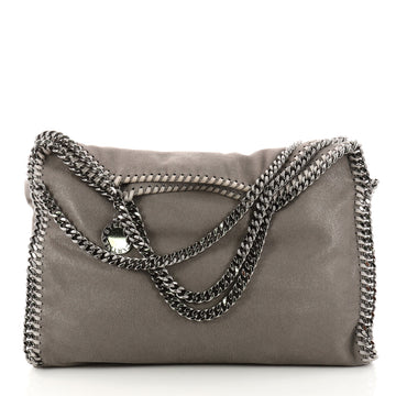Stella McCartney Falabella Fold Over Bag Shaggy Deer Gray 3245501