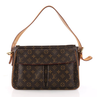 Louis Vuitton Viva Cite Handbag Monogram Canvas GM Brown 3245602