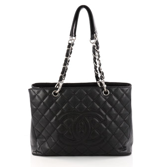 Chanel Grand Shopping Tote Quilted Caviar Black 3246303
