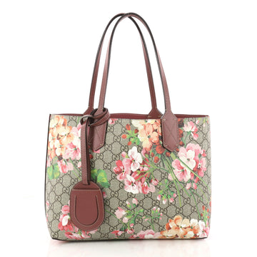 Gucci Reversible Tote Blooms GG Print Leather Small Pink 3246501