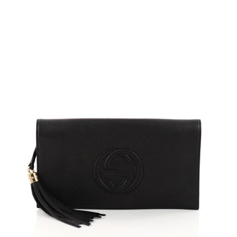 Gucci Soho Clutch Leather Black 3246901