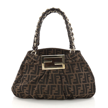 Fendi Mia Tote Zucca Canvas Small Brown 3247501