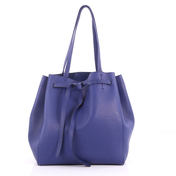 Celine Phantom Tie Cabas Tote Leather Small Blue 3247601