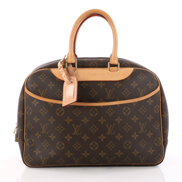 Louis Vuitton Deauville Handbag Monogram Canvas Brown 3247801