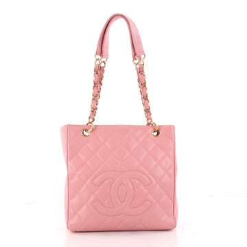 Chanel Petite Shopping Tote Quilted Caviar Pink 3248701