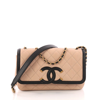 Chanel CC Filigree Medium Flap Bag - Naughtipidgins Nest