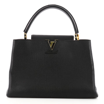 Louis Vuitton Capucines Handbag Leather GM Black 3256201