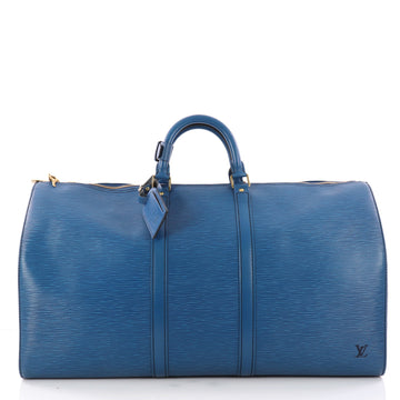 Louis Vuitton Keepall Bag Epi Leather 55 Blue 3257701