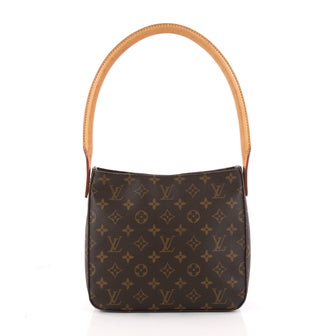 Louis Vuitton Looping Handbag Monogram Canvas MM Brown 3258002