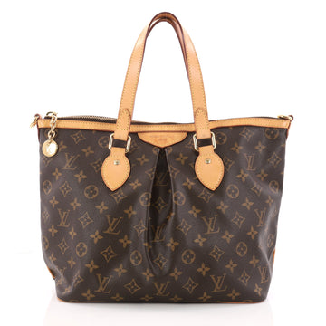 Louis Vuitton Palermo Handbag Monogram Canvas PM Brown 3258105