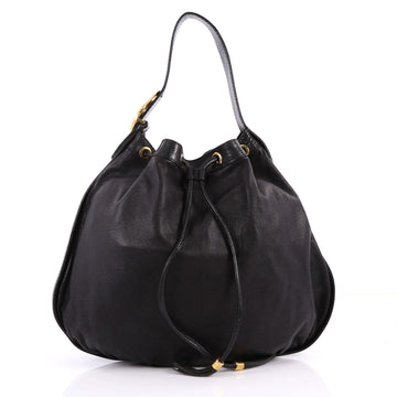 Gucci Interlocking Icon Drawstring Hobo Leather Medium 3258601