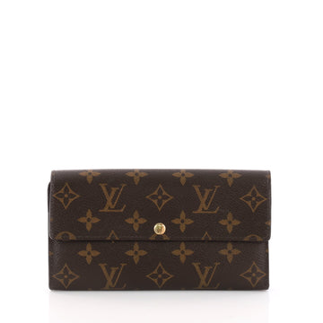 Louis Vuitton Sarah Wallet Monogram Canvas Brown 3260302