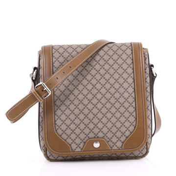 Gucci Snap Flap Messenger Bag Diamante Coated Canvas 3260303