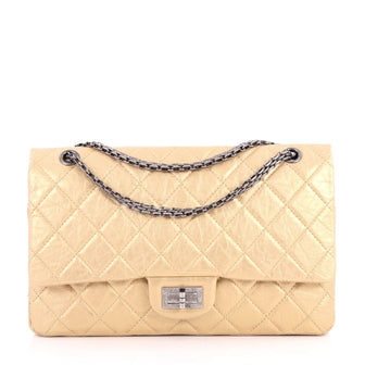Chanel Reissue 2.55 Handbag Quilted Metallic Aged Calfskin 227 Gold 3264003