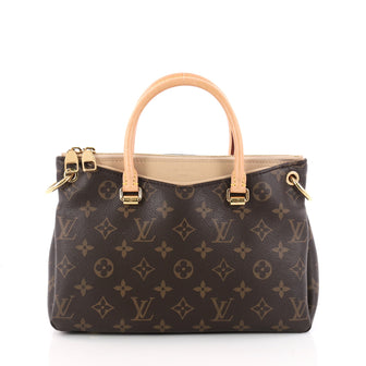 Louis Vuitton Pallas Tote Monogram Canvas BB Brown 3264101