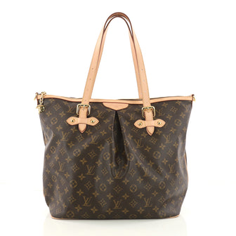 Louis Vuitton Palermo Handbag Monogram Canvas GM Brown 3264801
