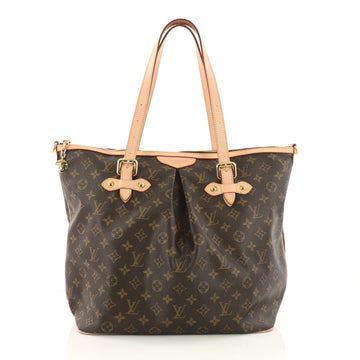 Louis Vuitton Palermo Handbag Monogram Canvas GM Brown 3264801