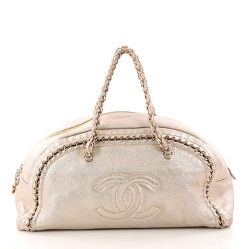 Chanel Luxe Ligne Bowler Bag Leather Large Gold 3265101