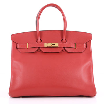  Hermes Birkin Handbag Red Epsom with Gold Hardware 35 3267104