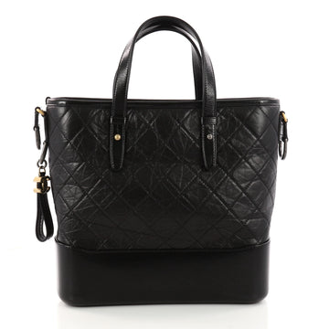 Chanel Gabrielle Shopping Tote Quilted Calfskin Medium Black 3268101