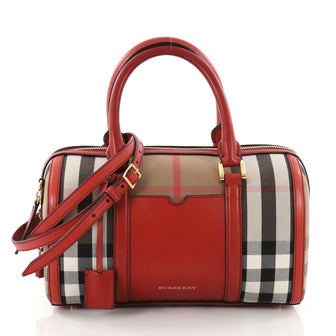 Burberry Alchester Convertible Satchel House Check and Brown 3268801