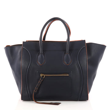 Celine Phantom Handbag Smooth Leather Medium Blue 3268902