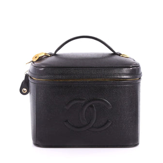 Chanel Vintage Timeless Vanity Case Caviar Small Black 3269902
