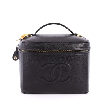 Chanel Vintage Timeless Vanity Case Caviar Small Black 3269902