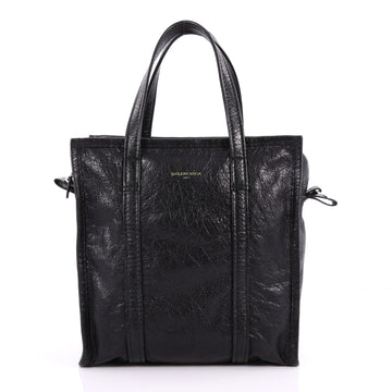  Balenciaga Bazar Convertible Tote Leather Small Black 3270104